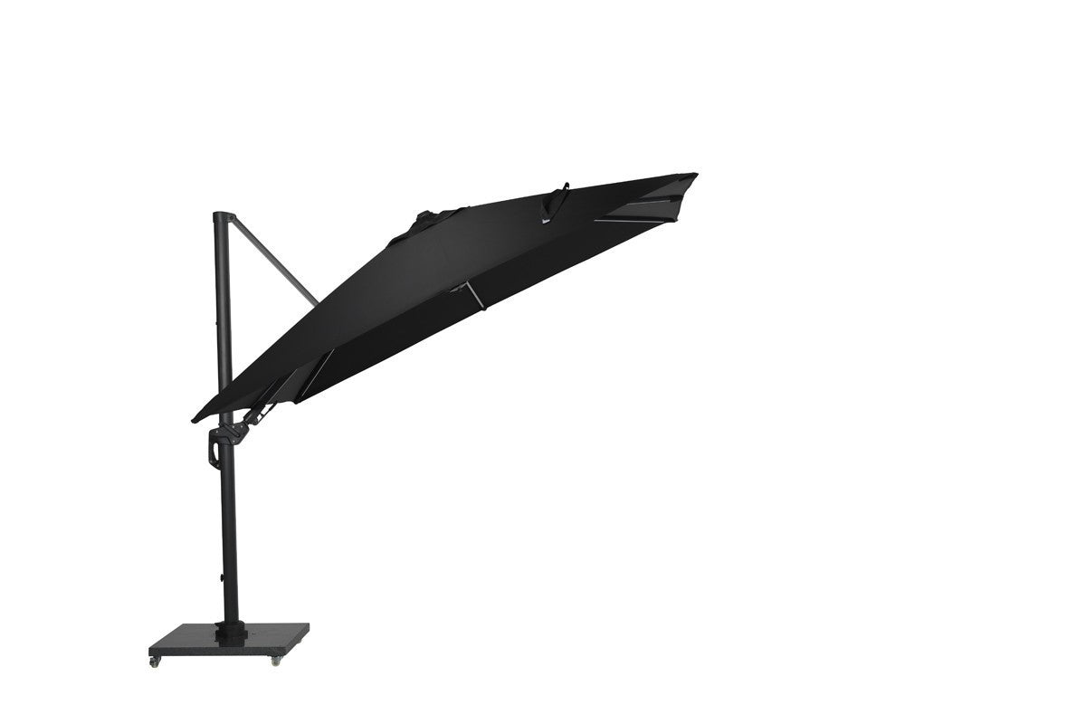 Solar Shield Lumen LED Parasol 300 x 300cm - Black