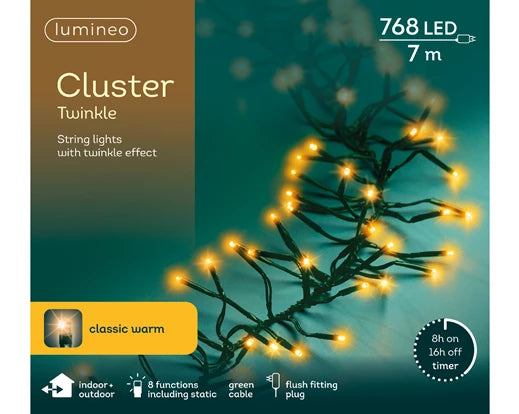 768 LED Cluster Lights (classic warm)