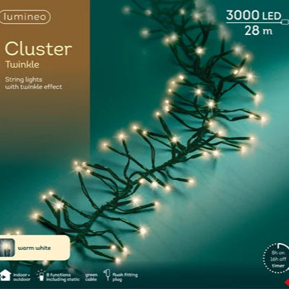 3000 LED Cluster Lights (warm white)