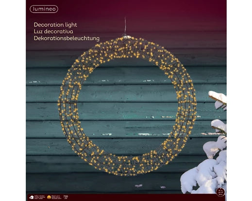 Micro LED Wreath (classic warm)