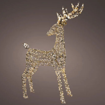 Micro LED Standing Reindeer (small)
