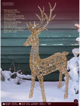 Micro LED Standing Reindeer (large)