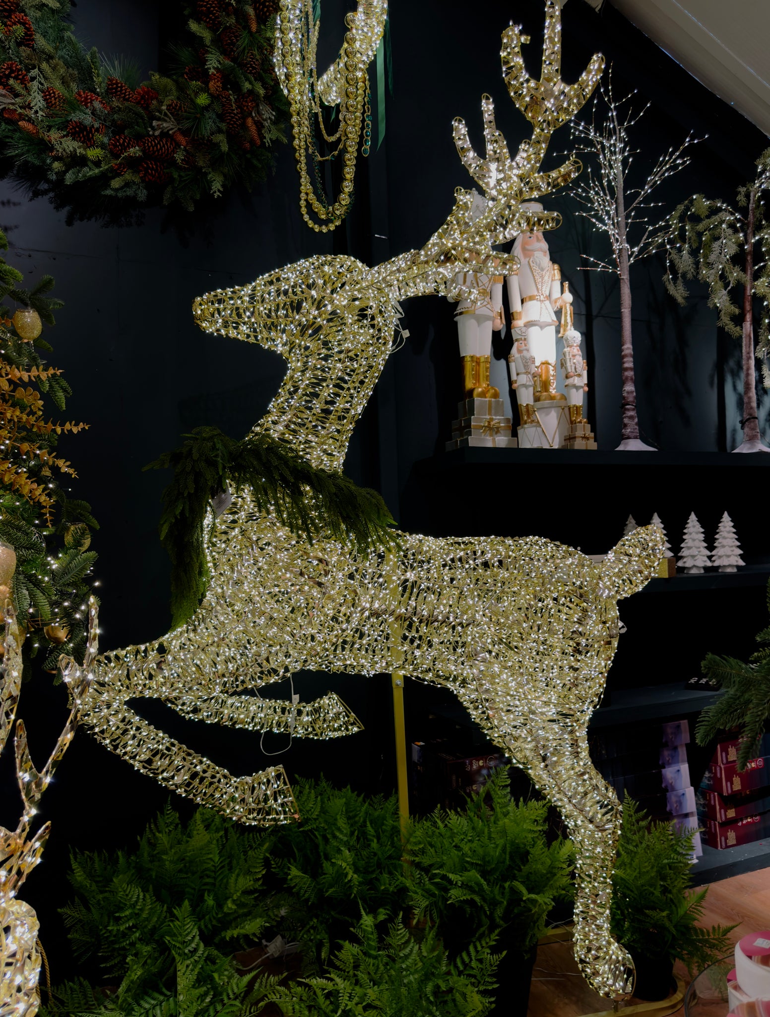 Grand Prancing Reindeer | Large Outdoor LED Christmas Reindeer ...